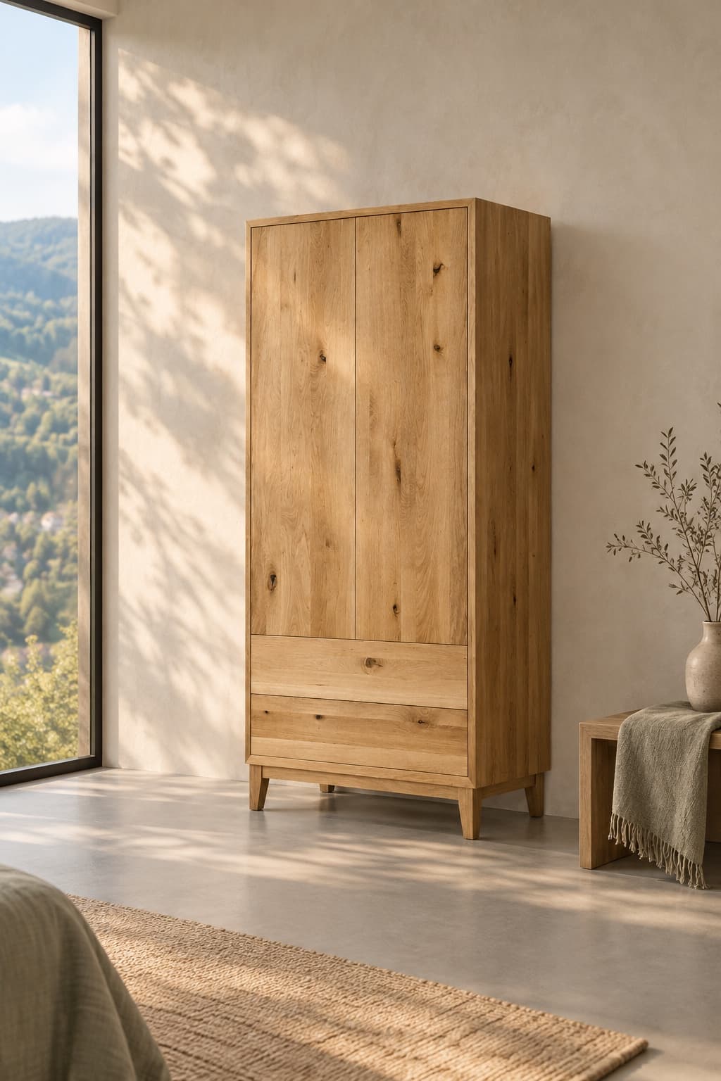 Solid oak cabinets